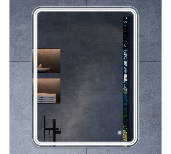 Изображение товара Зеркало VINCEA LED 600x800 c сенсорным выключателем и диммером VLM-3MA600