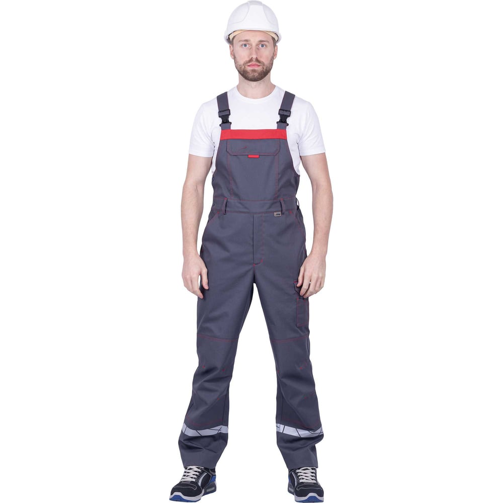 Изображение товара Полукомбинезон iForm ХАЙ-ТЕК SAFETY Летний серый с красным