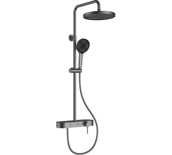 Изображение товара Душевая стойка VINCEA вороненая сталь VSFS-402GM