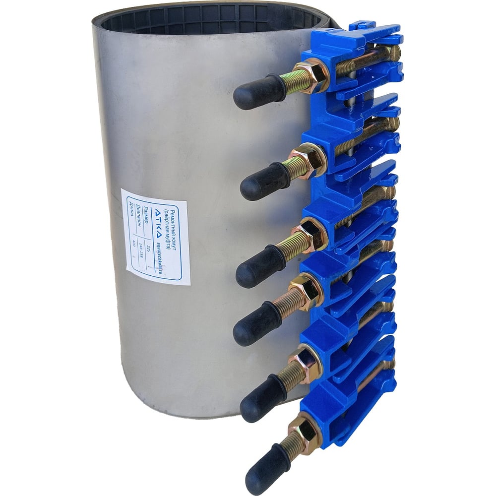 Изображение товара Ремонтный хомут с чугунным замком ATKA 400 мм Ду200 для труб 217-229 мм