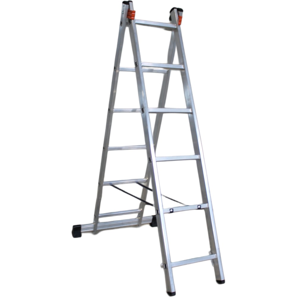 Изображение товара Алюминиевая двухсекционная лестница ООО РИЗ LAD2X6 для профессиональных работ
