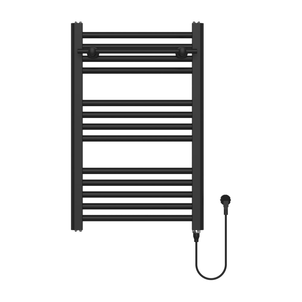 Изображение товара Электрический полотенцесушитель NEW GERHANS K610745B-1 250 Вт черный лафенковая форма стильный диза