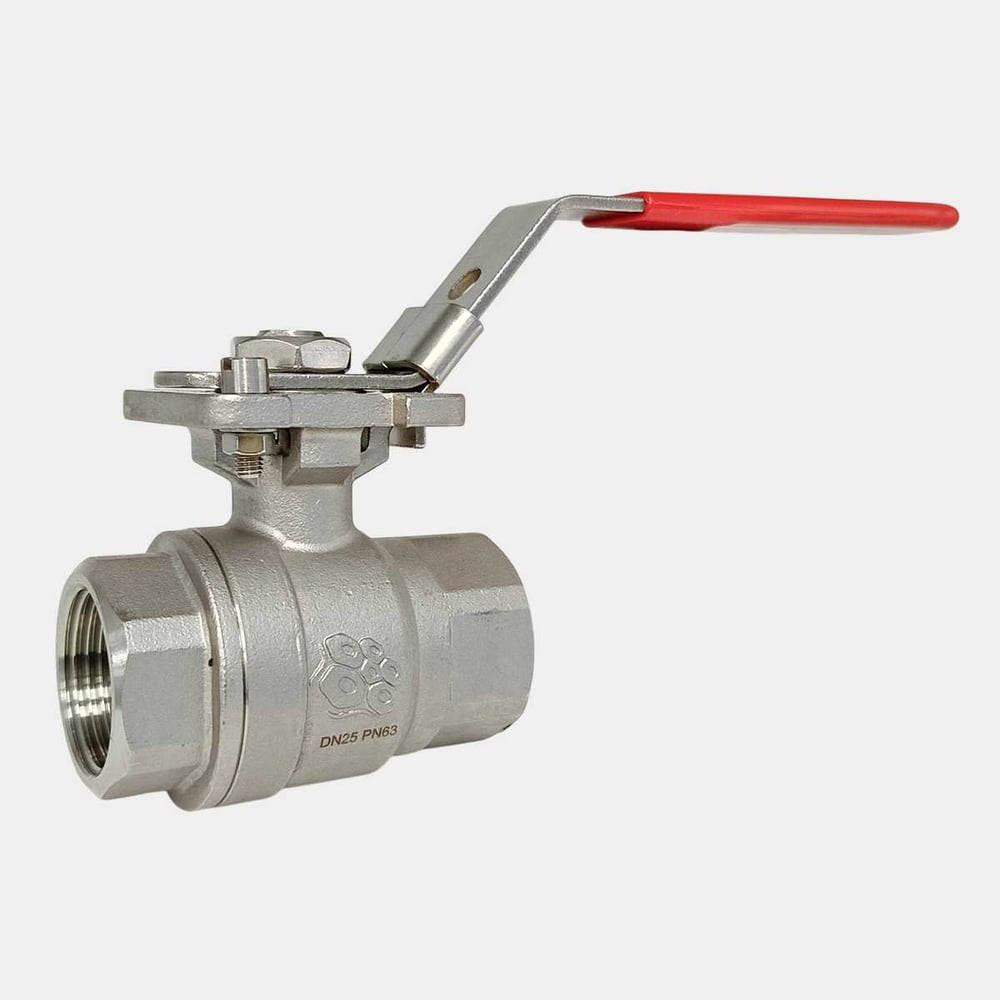 Изображение товара Кран шаровой РАШВОРК 7015-025-63 газовый водяной нержавеющая сталь