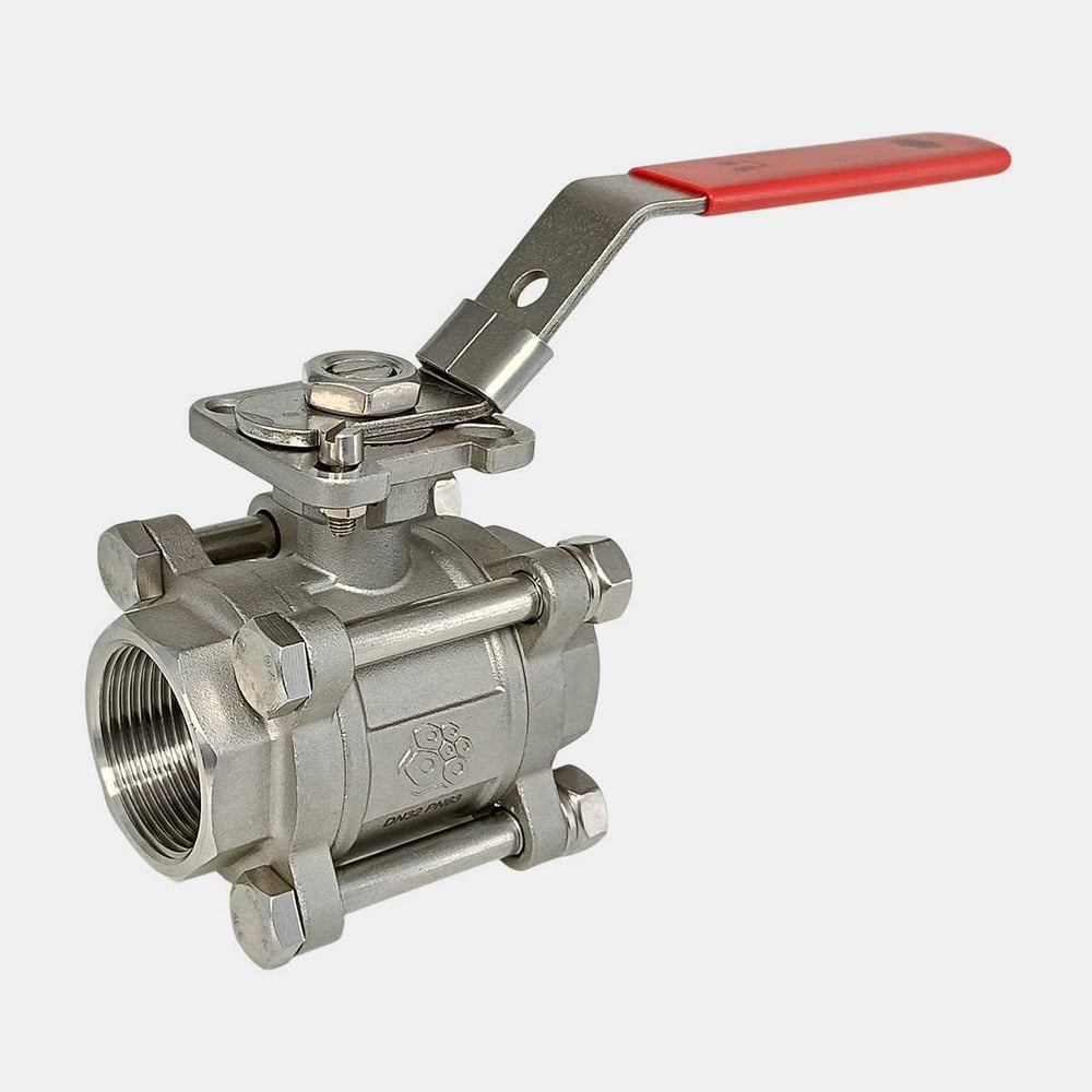 Изображение товара Кран шаровой РАШВОРК 7025-032-63-BV-Rw нержавеющая сталь газ, вода 32 мм