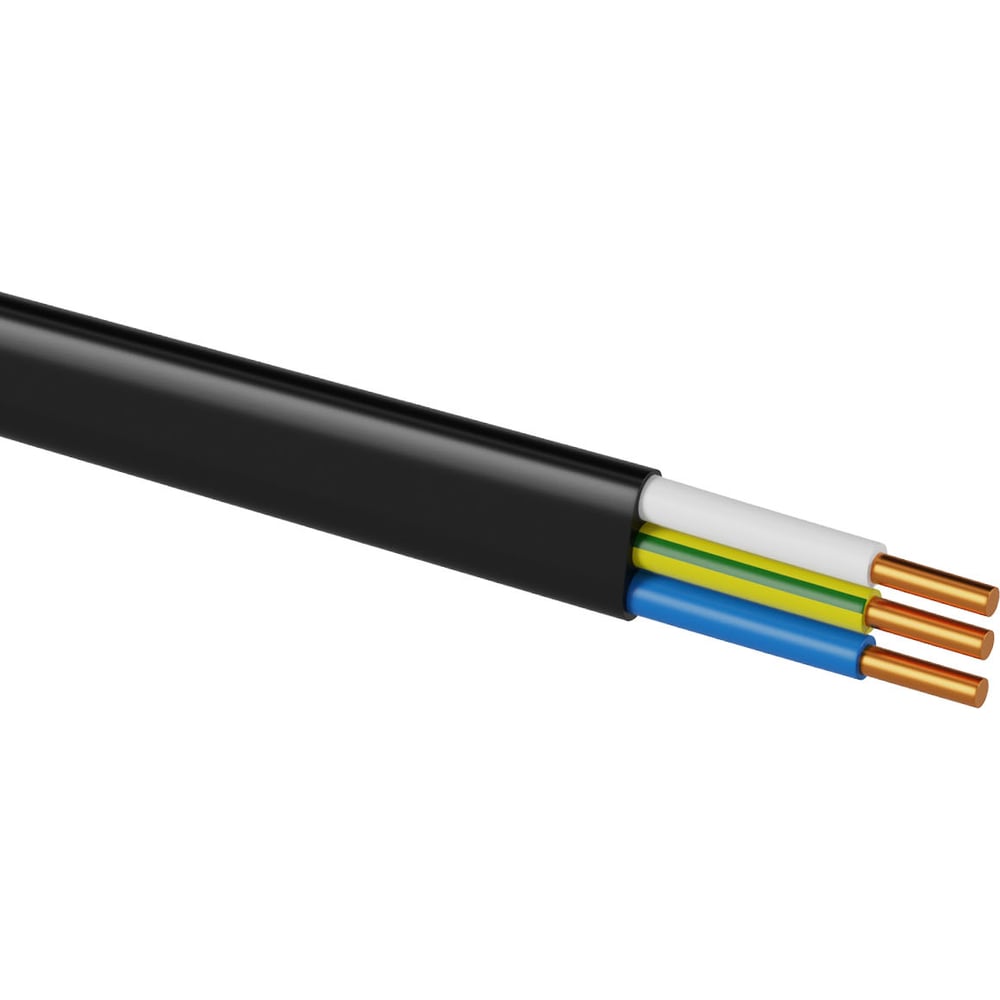 Изображение товара Кабель TDM ELECTRIC ВВГ-П нг(А) 3x1,5 ок(N, PE)-0,66 ГОСТ (5м) SQ0117-0007
