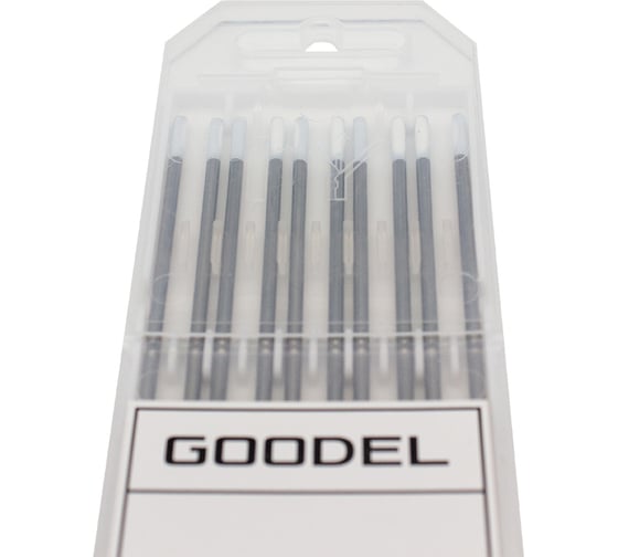 Изображение товара Электроды вольфрамовые GOODEL WZ-8 1.6х175 (10 шт) белые WZ816175