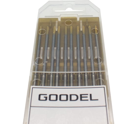 Изображение товара Электроды вольфрамовые GOODEL WL-15 3.2х175 (10 шт) золотые WL1532175