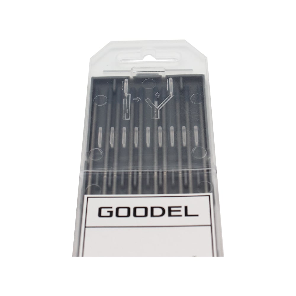 Изображение товара Электроды вольфрамовые GOODEL WC20 2x175 мм 10 шт серые для TIG