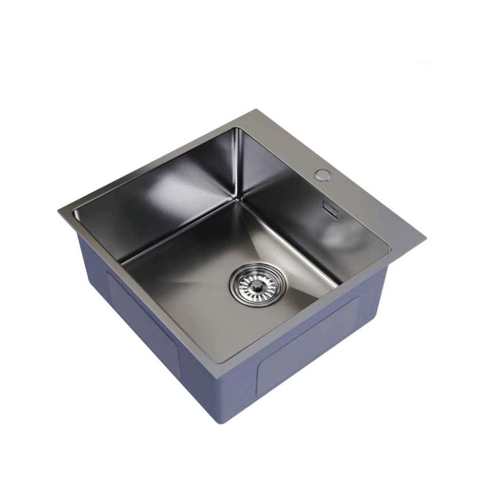 Изображение товара Мойка MIXLINE PRO настольная 50x50 см с сифоном и переливом сатин