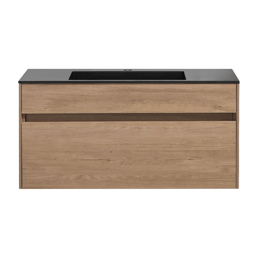 База под раковину VINCEA Chiara 1000 подвесная, 1 выкатной ящик soft-close, N.Oak VMC-2C100NO