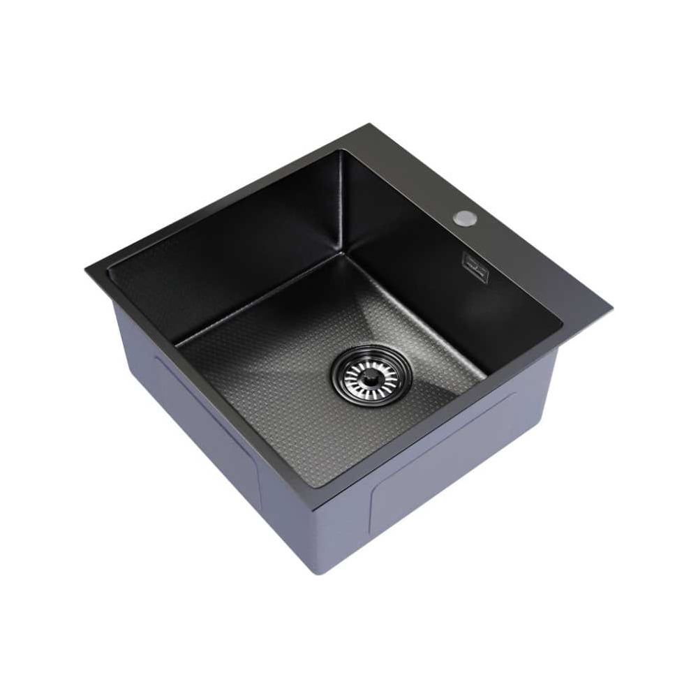 Изображение товара Мойка MIXLINE PRO настольная 50x50 см черный графит с сифоном