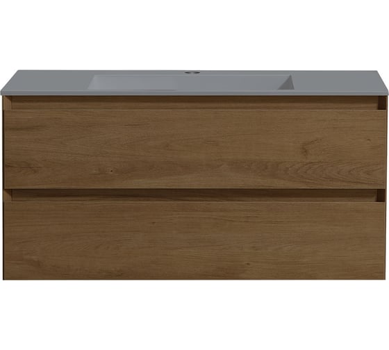 Изображение товара База под раковину VINCEA Luka 1000 подвесная, 2 выкатных ящика soft-close, T.Oak VMC-2L100TO