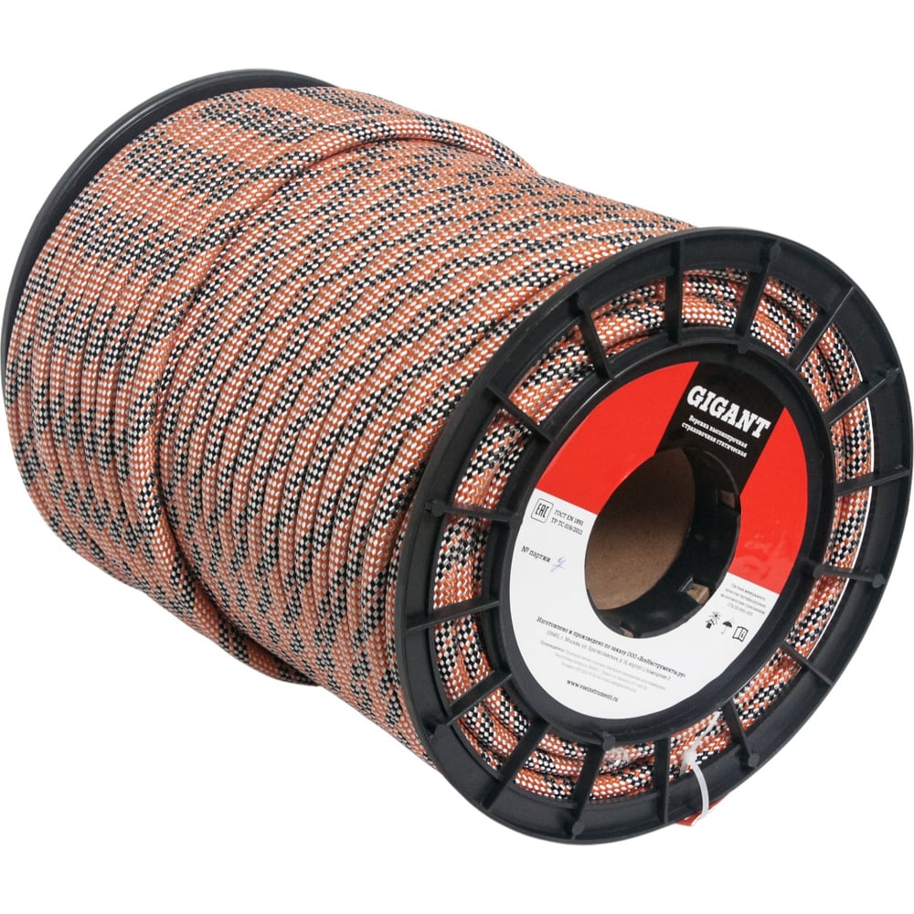 Изображение товара Веревка высокопрочная страховочная статическая 48-ми прядная GIGANT 11 мм 100 м SRG-04