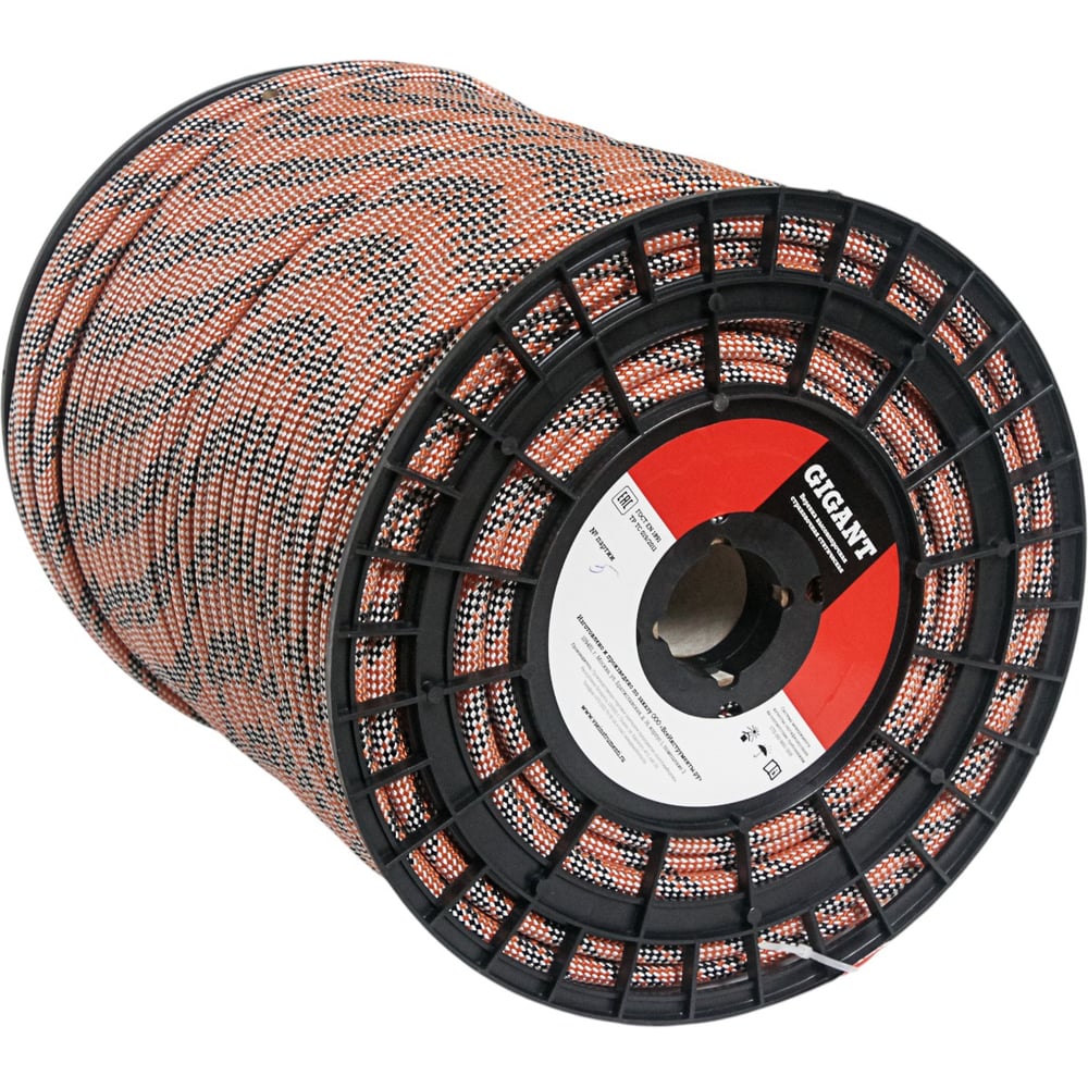 Изображение товара Веревка высокопрочная страховочная статическая 48-ми прядная GIGANT 11 мм 200 м SRG-06