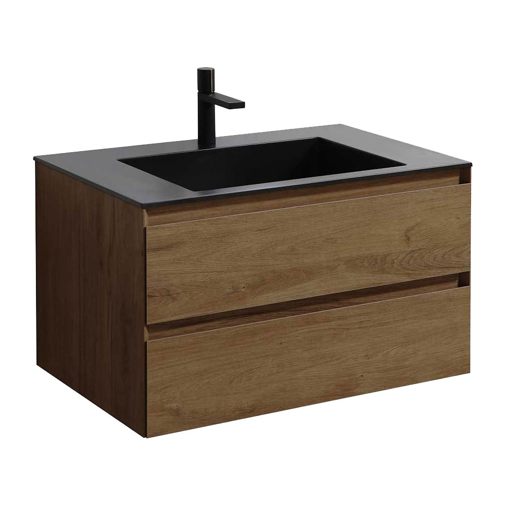 Изображение товара Подвесная база под раковину VINCEA Luka 800 с ящиками современный дизайн