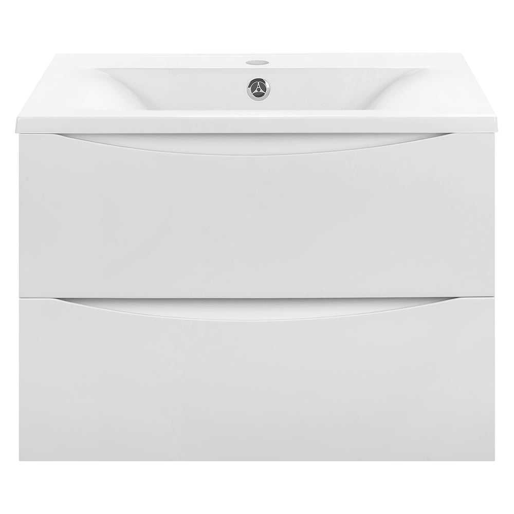 Изображение товара Подвесная база под раковину VINCEA Mia 600 с ящиками белая современная