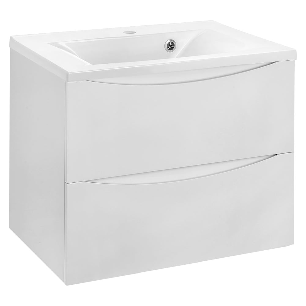 Изображение товара Подвесная база под раковину VINCEA Mia 650 с 2 ящиками мягкое закрытие