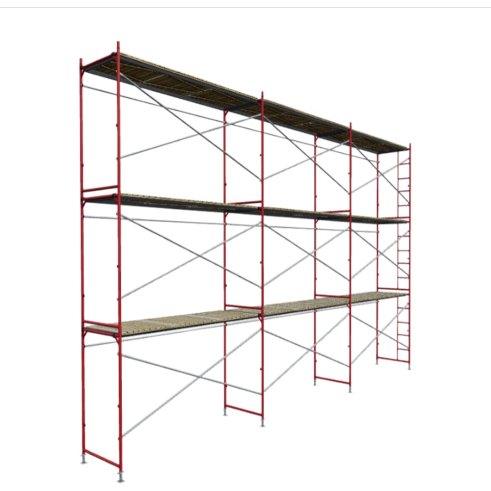 Изображение товара Строительные рамные леса ООО РИЗ ЛРСП100 секция с лестницей 2x3 сталь