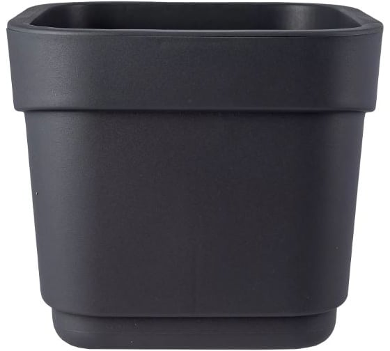 Изображение товара Горшок для цветов Полимербыт фактурный Hills 7л (d221, h207мм)(серый) 439760500