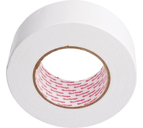 Изображение товара Двусторонняя клейкая лента на вспененной основе Berlingo 50 мм х 8 м, 1 мм FSn_508033