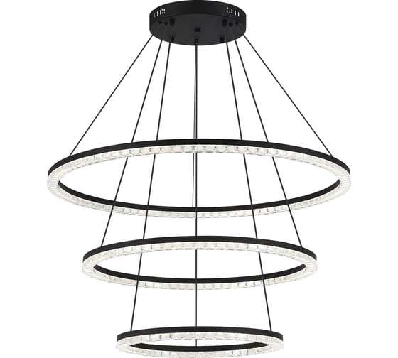 Изображение товара Светильник подвесной ST LUCE черный/прозрачный LED 1*130W 4000K SL1018.403.03