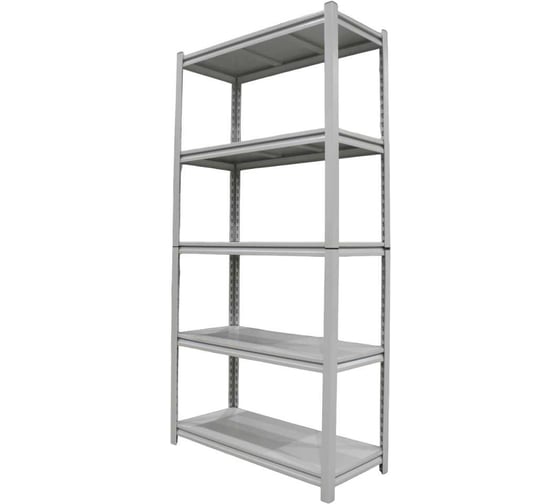 Изображение товара Стеллаж металлический безболтовой разборный Garnelle 1830x900x400 мм, 5 полок, нагрузка на полку 170 кг GR-JO2 RAL7035(светло-серый)