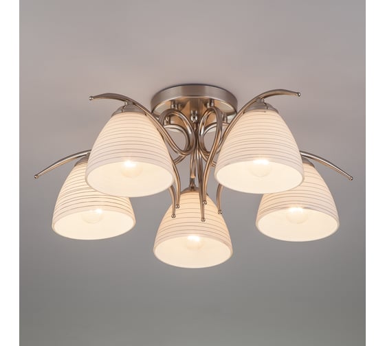 Изображение товара Потолочный светильник Eurosvet 30121 5 сатин никель 00000083441