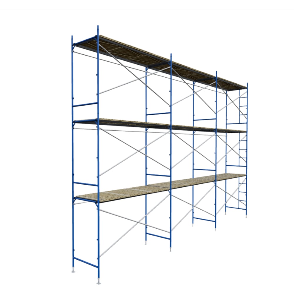 Изображение товара Строительные рамные леса ЛРСП30 с лестницей 4x6 ООО РИЗ для безопасных высотных работ
