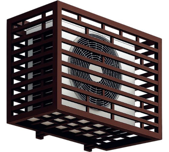 Изображение товара Корзина для кондиционера на фасад Take&Do 900х500х600х0.8мм оцинкованная сталь, RAL 8017 темно-коричневый ЦБК00036422