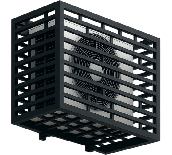 Изображение товара Корзина для кондиционера на фасад Take&Do 900х500х600х0.8мм оцинкованная сталь, RAL 2074 графит, темно-серый ЦБК00036423