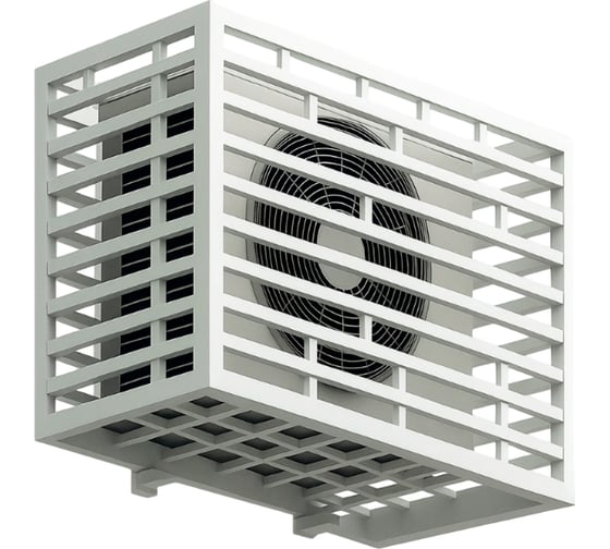 Изображение товара Корзина для кондиционера на фасад Take&Do 900х500х600х0.8мм оцинкованная сталь, RAL 9003 белый ЦБК00037828