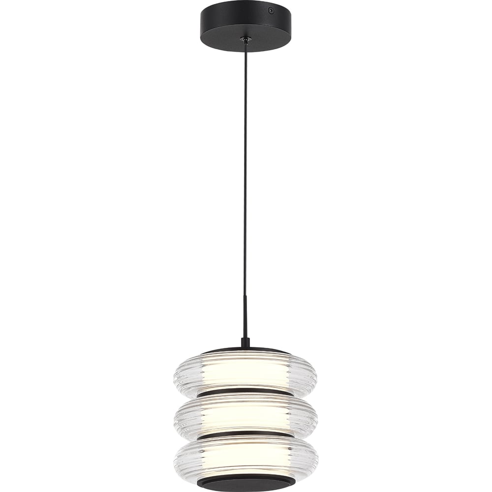 Изображение товара Подвесной светильник ST LUCE черный прозрачный LED 16W 3000K SL6239.403.03