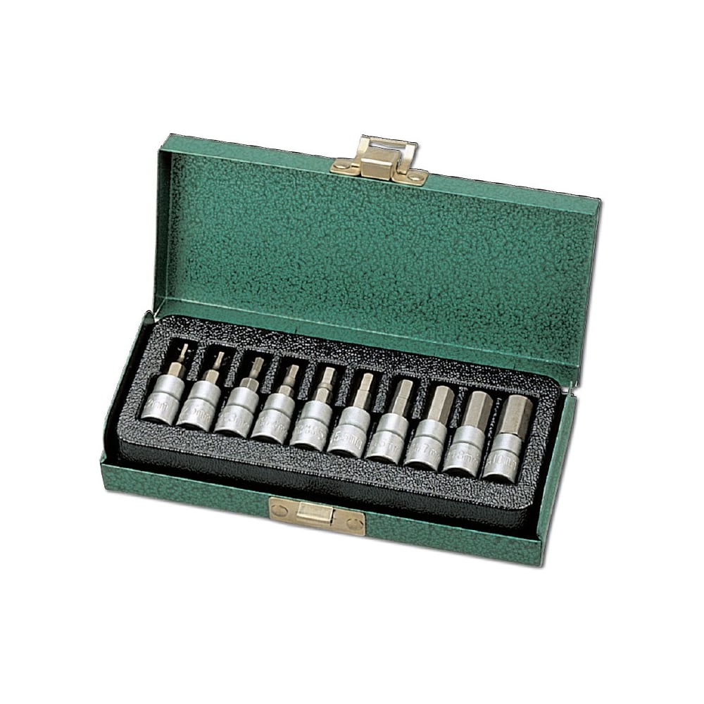 Изображение товара Набор торцевых насадок HONITON SB-2010HX HEX 1/4 - 10 предметов