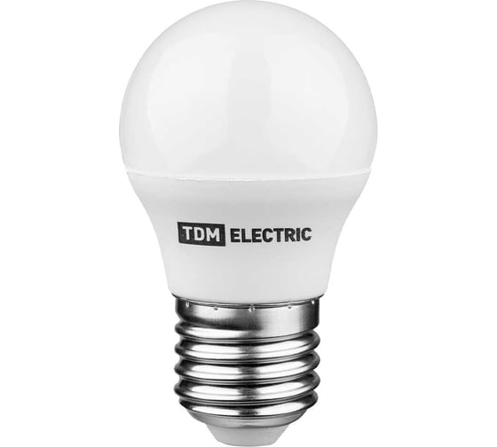 Изображение товара Светодиодная лампа TDM ELECTRIC FG45-6 Вт-230 В-3000 К–E27 "Лампа-ДИММЕР" SQ0340-0203