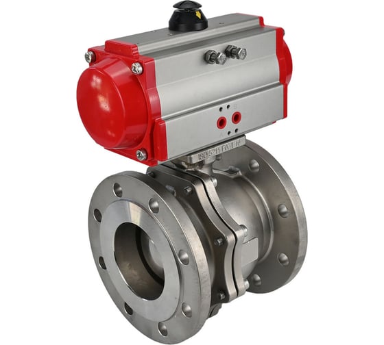 Изображение товара Шаровой кран DN.ru КШФП.316.200 Ду125 Ру16 с пневмоприводом D160-01977