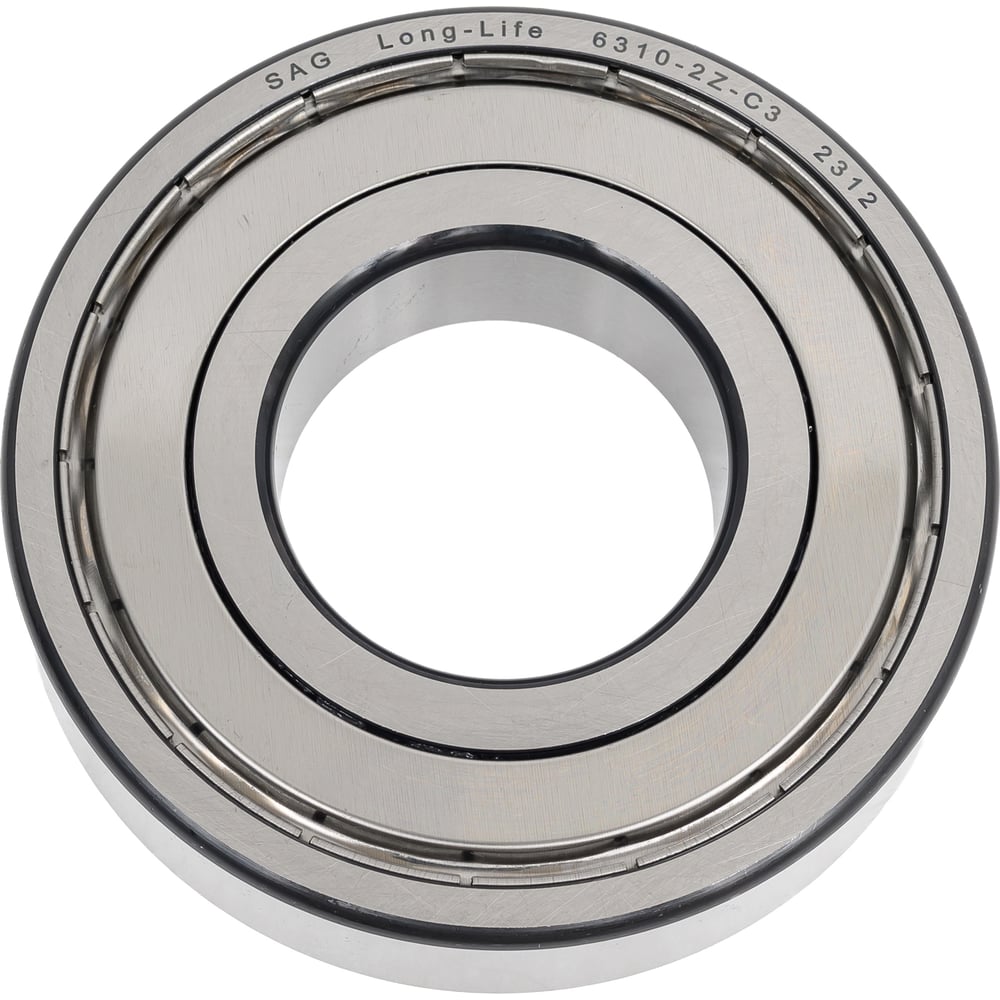 Изображение товара Подшипник SAG 6310-2Z-C3 радиальный шариковый однорядный 50 мм