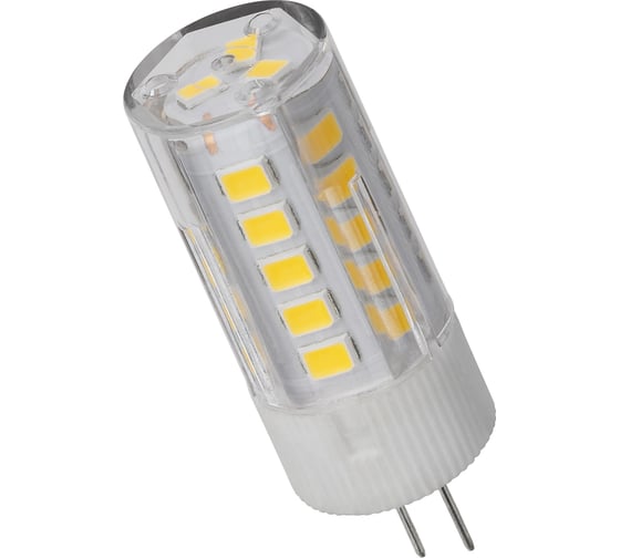 Изображение товара Светодиодная лампа TDM ELECTRIC G4-3 Вт-AC/DC 12 В-3000 К, SMD, 16x43 мм SQ0340-0093
