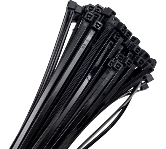 Изображение товара Нейлоновые стяжки Промрукав 3,6х250, черные, 100 шт. PR08.3069