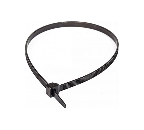 Изображение товара Нейлоновые стяжки Промрукав 4,8х400, черные, 100 шт. PR08.3079