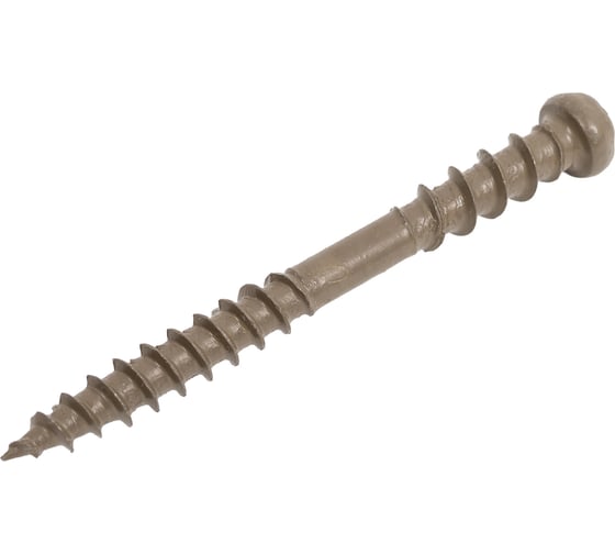 Изображение товара Саморез для террас INFIX обратная резьба 5х50 лам.ц коричн 1000 часов TX 20 100 шт 910263039