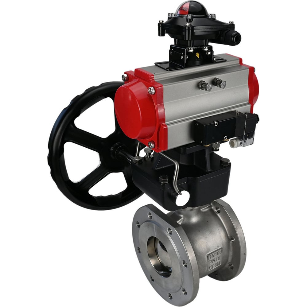 Изображение товара Шаровой кран DN.ru КШФП.316.200 Ду50 Ру40 с пневмоприводом и фланцевым присоединением Изображение товара Шаровой кран DN.ru КШФП.316.200 Ду50 Ру40 с пневмоприводом и фланцевым присоединением