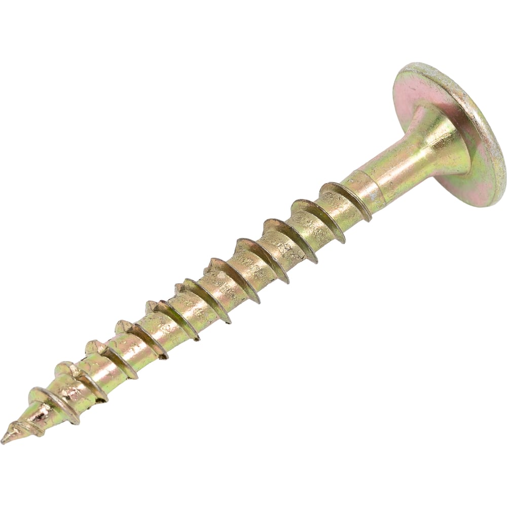 Изображение товара Саморезы КРЕП-КОМП с прессшайбой Torx 6.0х50 мм желтый цинк 100 шт ПРОФИ