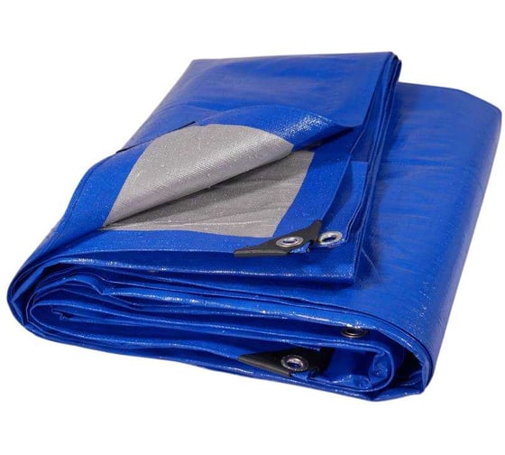 Изображение товара Тент Мегапласт Защитник 140 4м х 6м синий / серебристый 1721