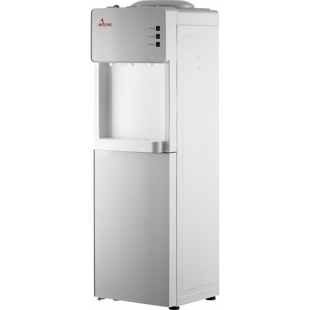 Изображение товара Кулер для воды APEXCOOL 05 ld белый с серебром напольный с 3 кранами