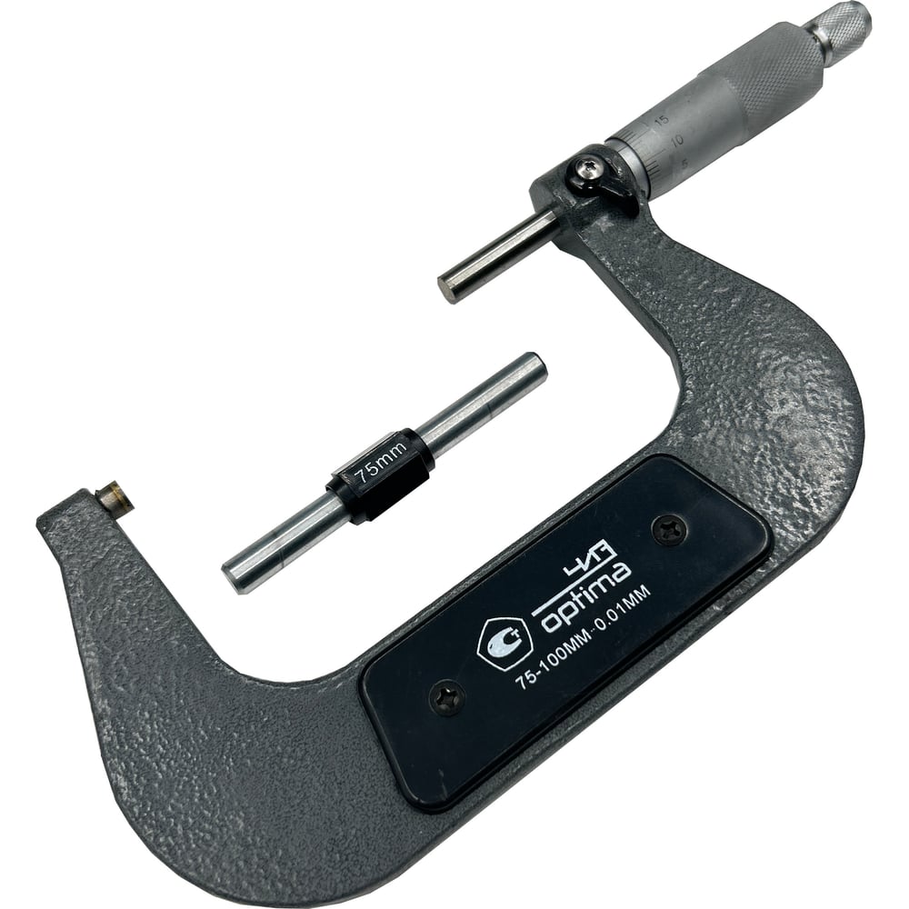 Изображение товара Микрометр ЧИЗ МК-100 0,01 ученический для точных измерений