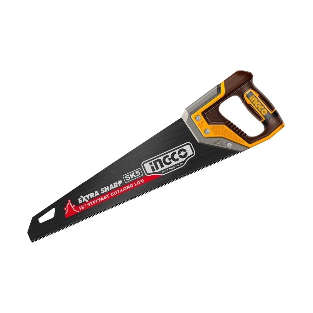 Изображение товара Ножовка по дереву INGCO 450 мм 9TPI профессиональная HHAS68450
