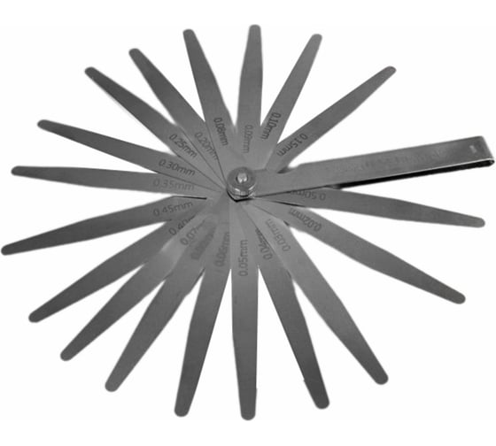 Изображение товара Набор щупов №2 100мм (0,02-0,5) (17шт) Beltools ri.229.11