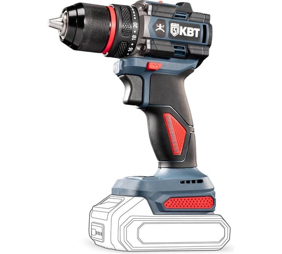 Изображение товара Дрель-шуруповерт КВТ ПРОФИ DB-20-13 без АКБ и ЗУ серия 104534