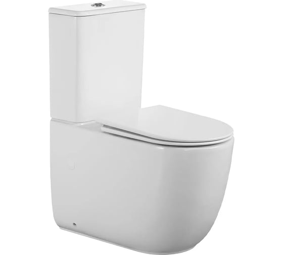 Изображение товара Унитаз-компакт напольный Cerutti SPA MIRKO Tornado белый безободковый сиденье с микролифтом 11090