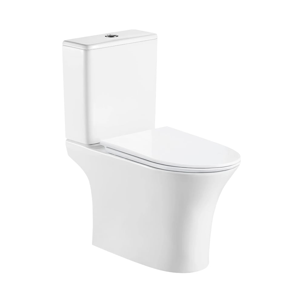 Изображение товара Унитаз-компакт напольный Cerutti SPA BERNINA Tornado белый безободковый с микролифтом